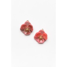 Laura Pink Flower Stud