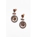 Ellen Chocolate Timber Drop Earring