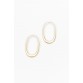 Dina Matte Silver Earring