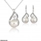 TPSH254 LQP Round Pearl Pendant Set