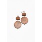 Sammy Chocolate Circle Drop Earring