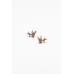 Prancer Rose Gold Reindeer Stud Earring