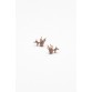 Prancer Rose Gold Reindeer Stud Earring