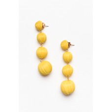 Heidi Yellow Ball Drop Earring