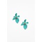 Large Green Orchid Earring