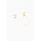 Cadence Gold Hammered Teardrop Earring