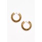 Christina Gold Beaded Hoop Earring