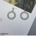 CEDH045 SGC Round Chain Drop Earrings