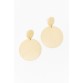 Langley Ecru Circle Drop Earring