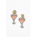 Peach Cocktail Drop Earring