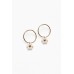 Capella Gold Daisy Drop Earring