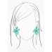 Large Green Orchid Earring