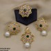 PPSH196 SDQ Flower Pearl Drop Pendant Set