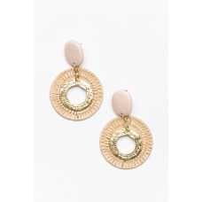 Holly Natural Gold Weave Earring