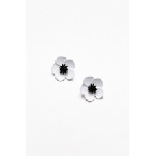 Fay White Flower Stud Earring