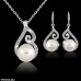 TPSH254 LQP Round Pearl Pendant Set