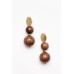 Imogen Brown Ball Drop Earring