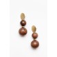 Imogen Brown Ball Drop Earring